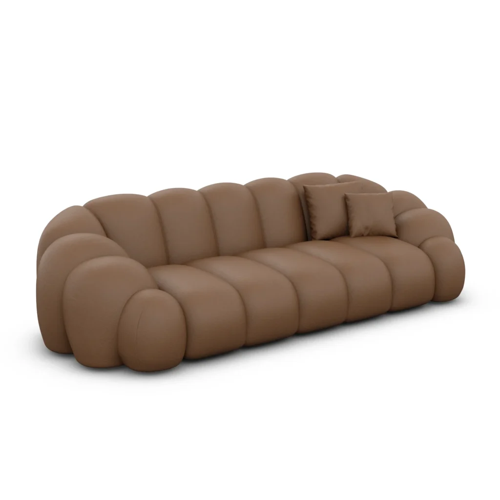 Echtleder 3-Sitzer Couch Liora