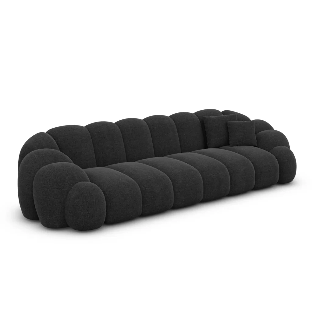 Strukturstoff 4-Sitzer Couch Liora