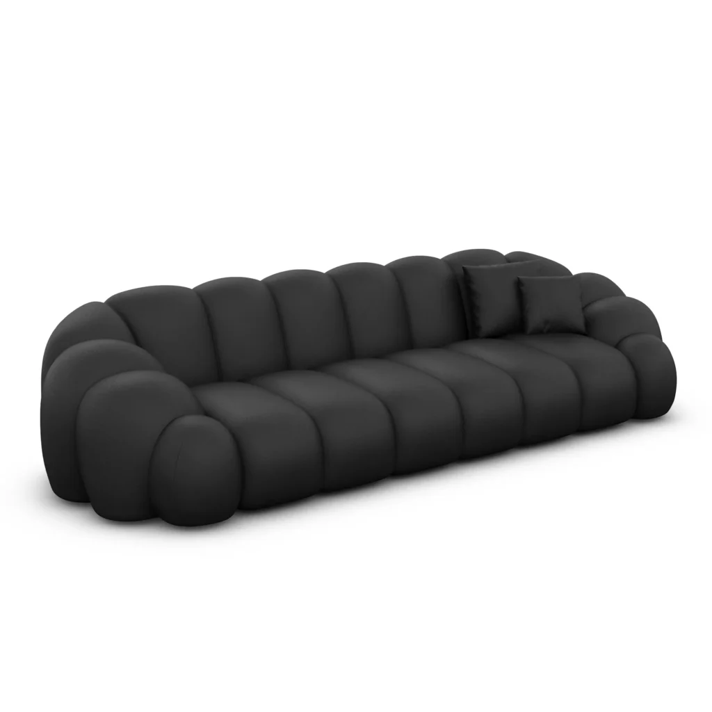 Echtleder 4-Sitzer Couch Liora