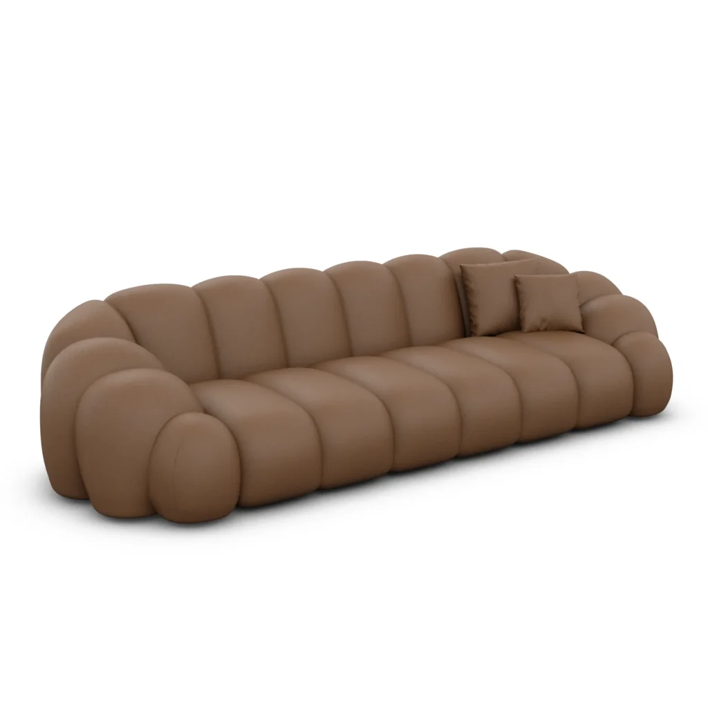 Echtleder 4-Sitzer Couch Liora