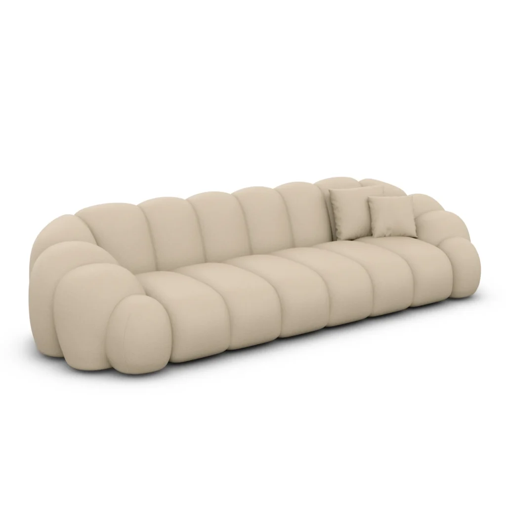 Kunstleder 4-Sitzer Couch Liora