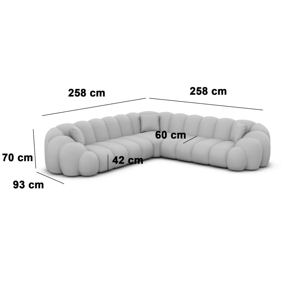 Bouclé Ecksofa Liora