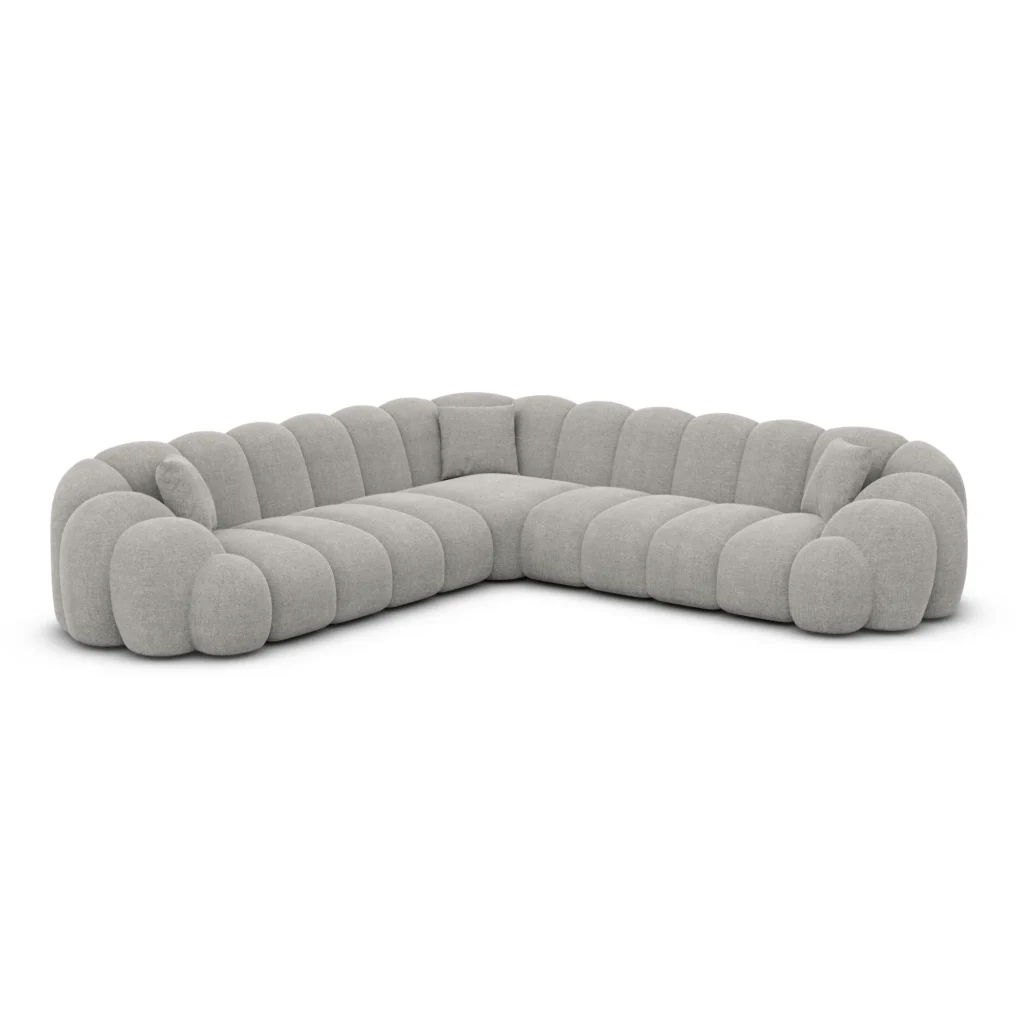 Strukturstoff Ecksofa Liora