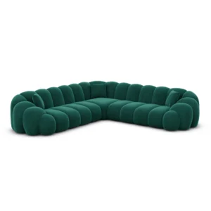 Samtstoff Ecksofa Liora