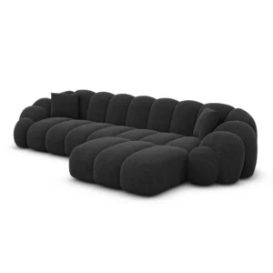 Strukturstoff L-Form Sofa Liora
