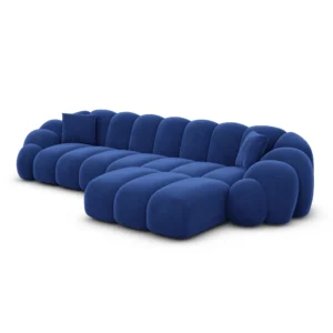 Samtstoff L-Form Sofa Liora