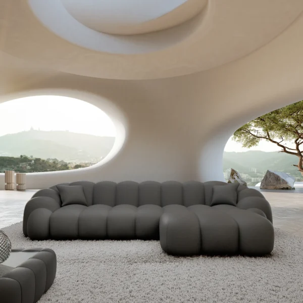 Echtleder L-Form Sofa Liora