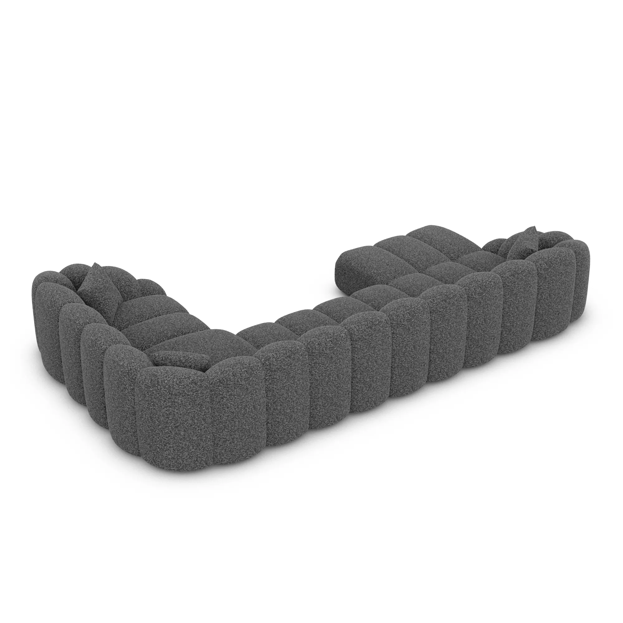 Bouclé U-Form XL Wohnlandschaft Liora