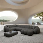 Kunstleder U-Form XL Wohnlandschaft Liora