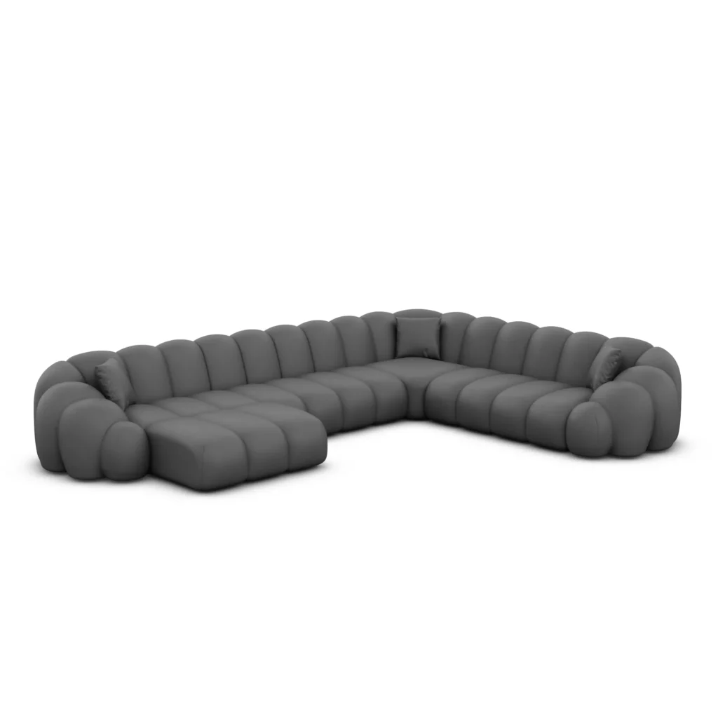 Echtleder U-Form XXL Wohnlandschaft Liora
