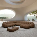 Echtleder U-Form XXL Wohnlandschaft Liora