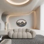 Bouclé 2-Sitzer Couch Liva