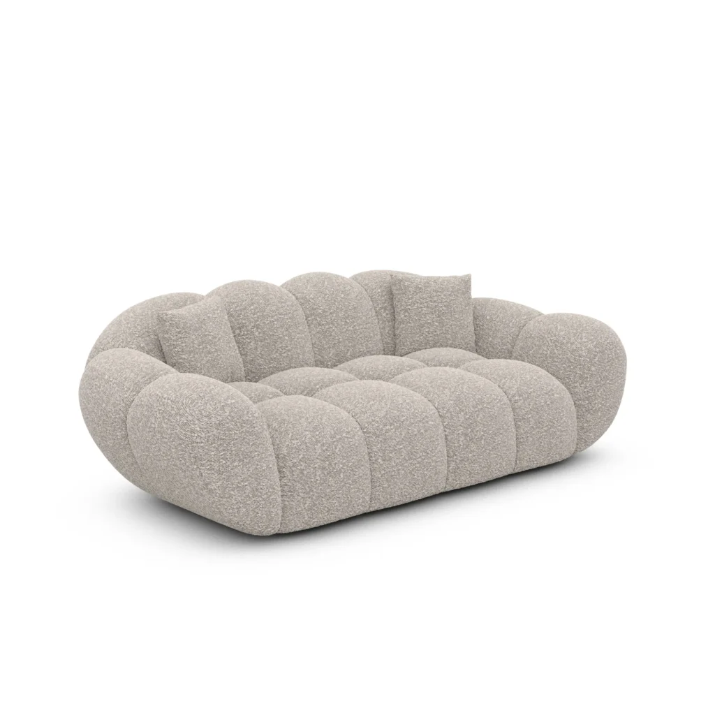 Bouclé 2-Sitzer Couch Liva