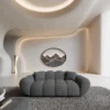 Strukturstoff 2-Sitzer Couch Liva