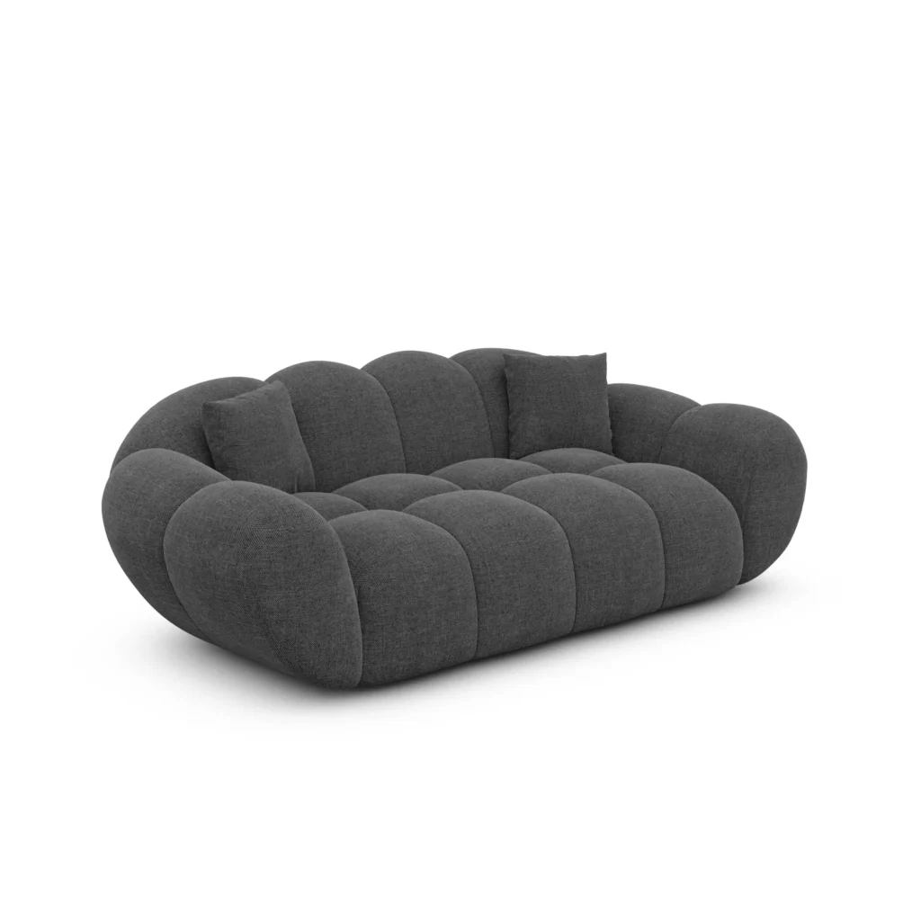 Strukturstoff 2-Sitzer Couch Liva