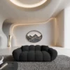 Strukturstoff 2-Sitzer Couch Liva