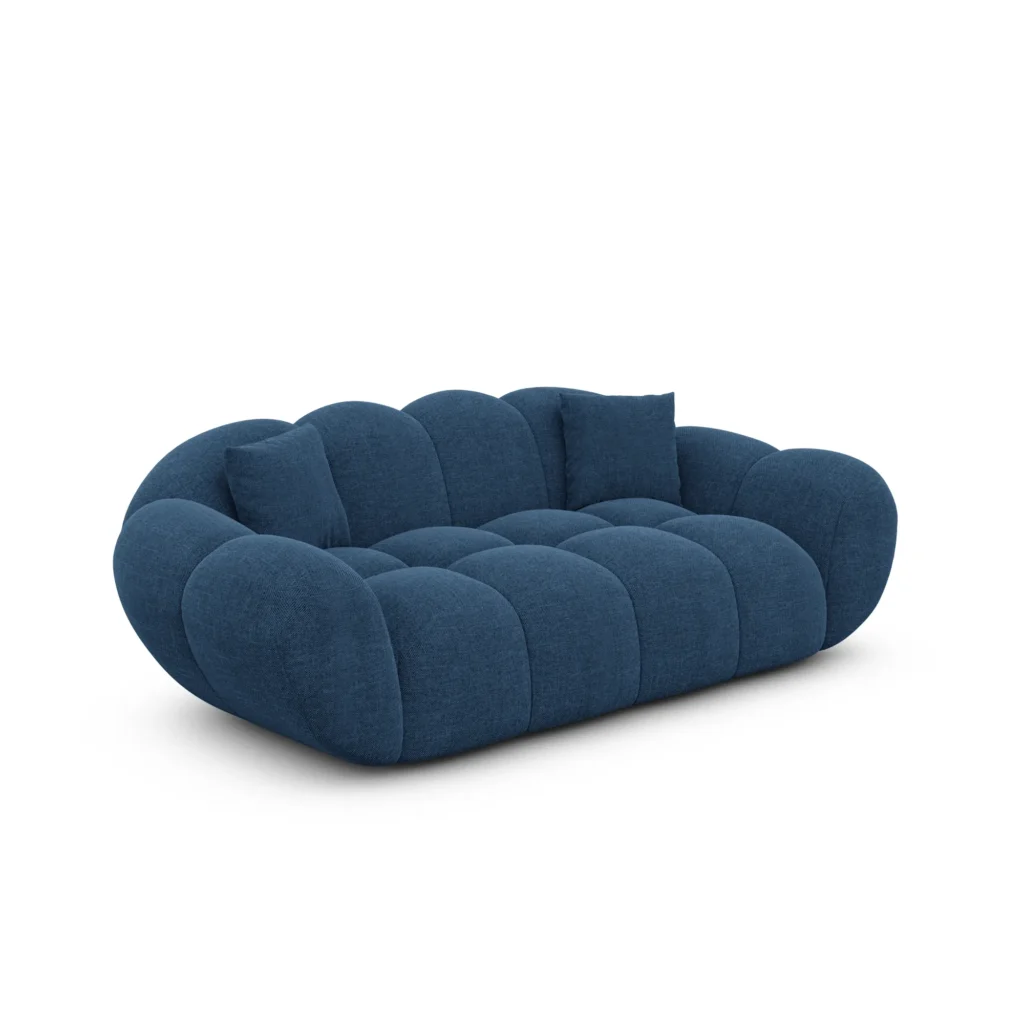 Strukturstoff 2-Sitzer Couch Liva