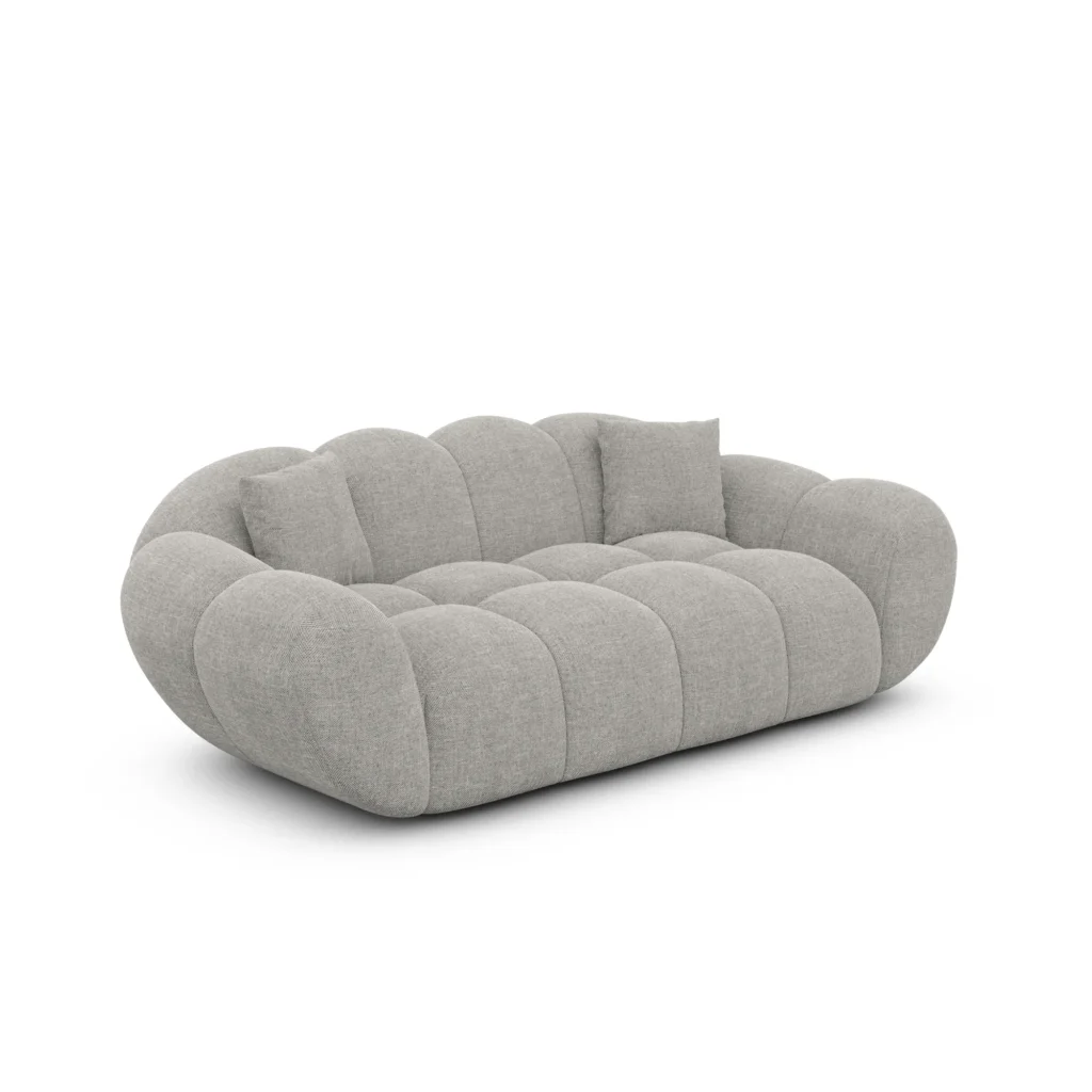 Strukturstoff 2-Sitzer Couch Liva