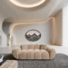 Samtstoff 2-Sitzer Couch Liva