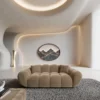 Samtstoff 2-Sitzer Couch Liva