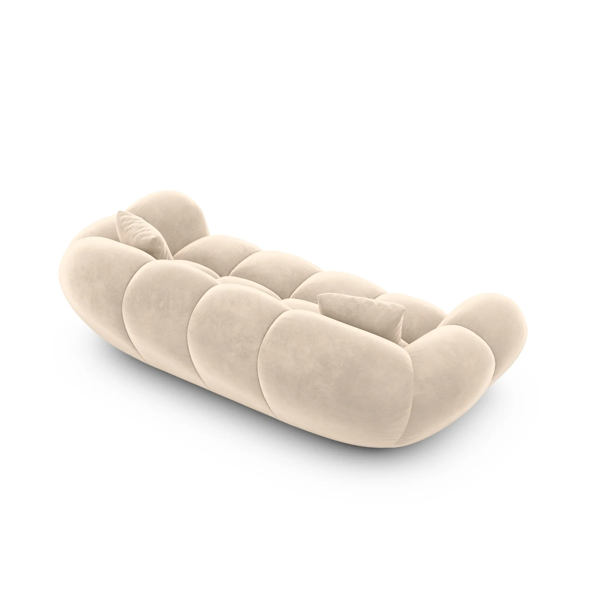 Samtstoff 2-Sitzer Couch Liva