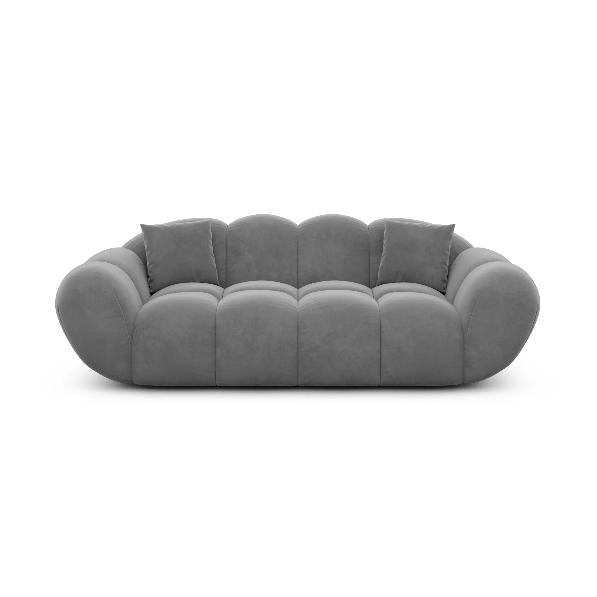 Samtstoff 2-Sitzer Couch Liva