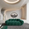 Samtstoff 2-Sitzer Couch Liva