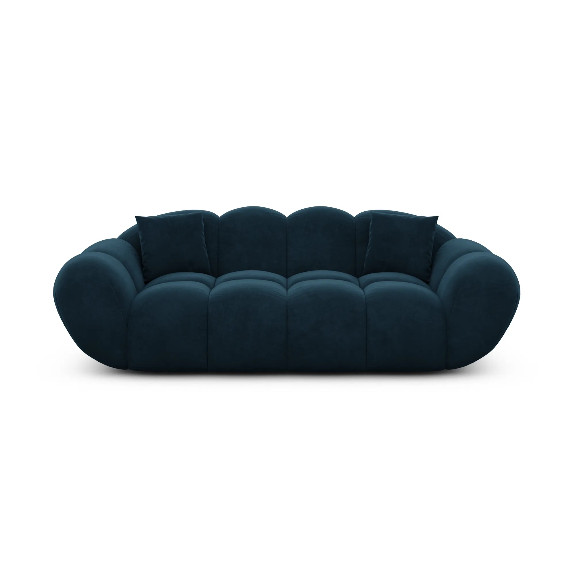 Samtstoff 2-Sitzer Couch Liva