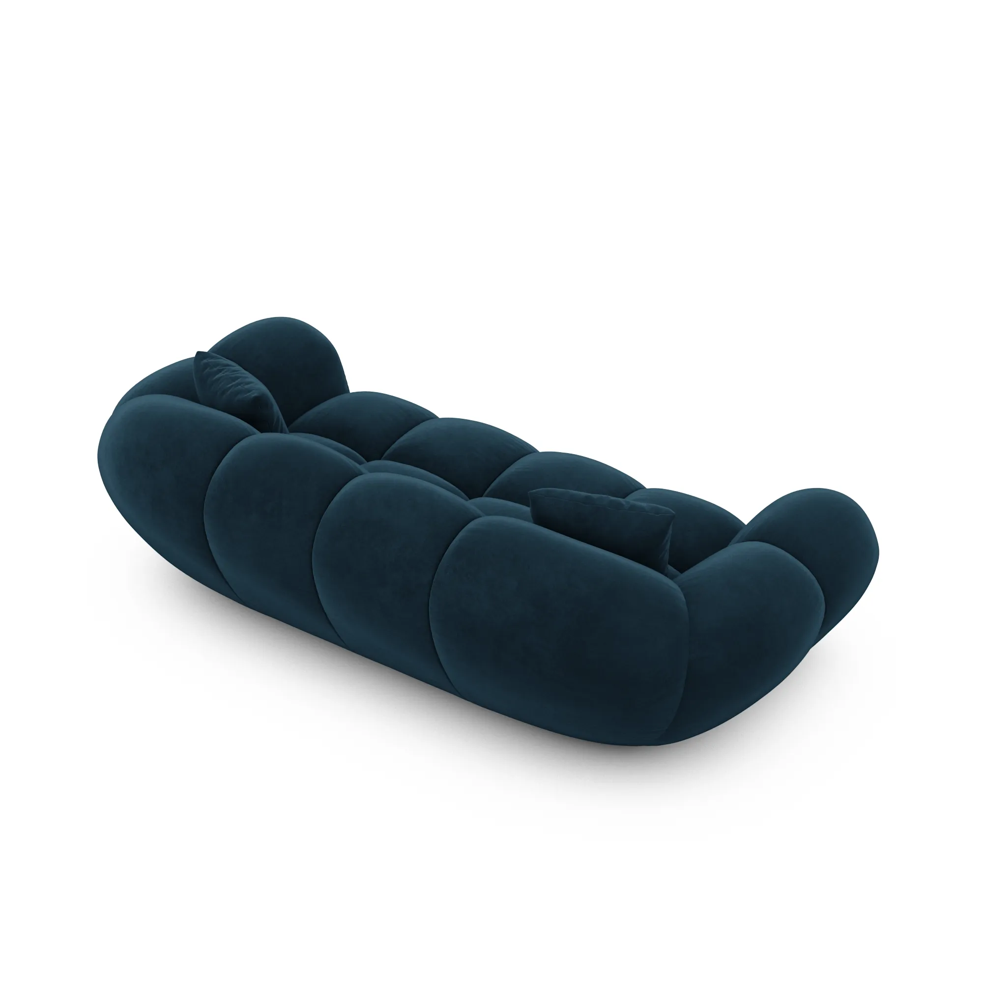 Samtstoff 2-Sitzer Couch Liva