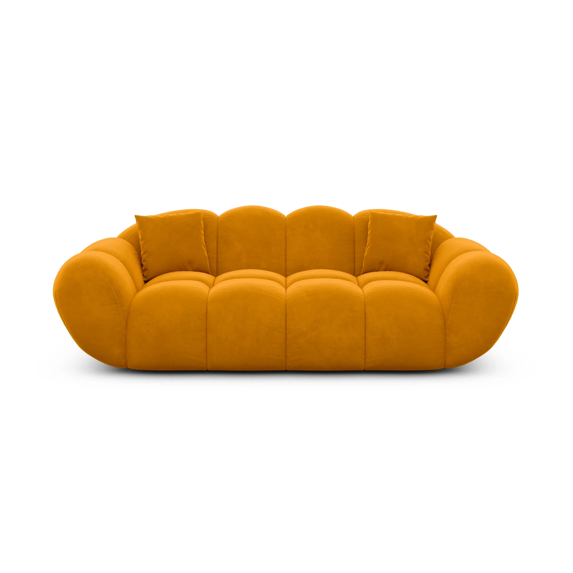 Samtstoff 2-Sitzer Couch Liva