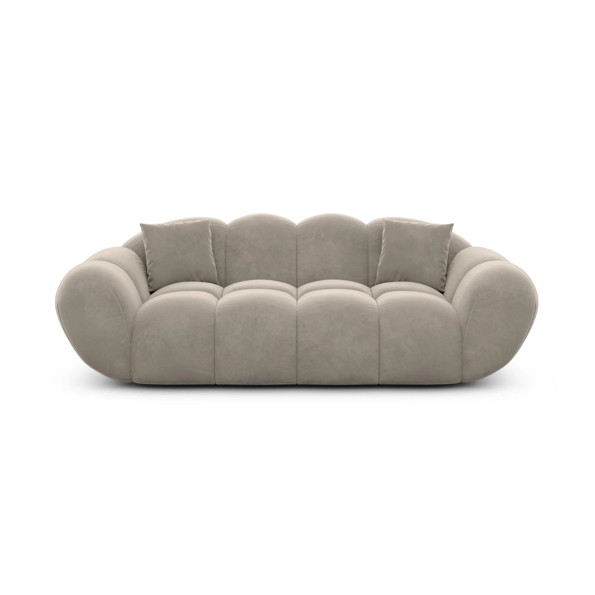Samtstoff 2-Sitzer Couch Liva