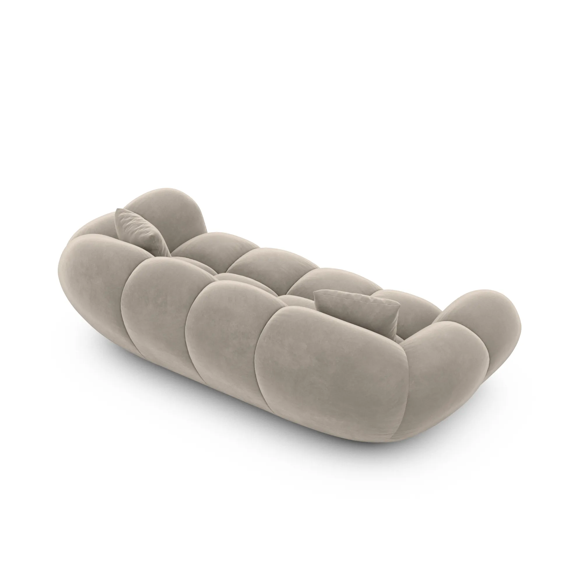 Samtstoff 2-Sitzer Couch Liva