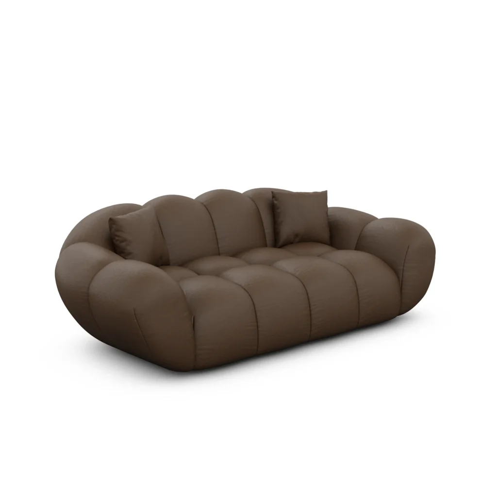 Echtleder 2-Sitzer Couch Liva