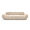 Samtstoff 3-Sitzer Couch Liva