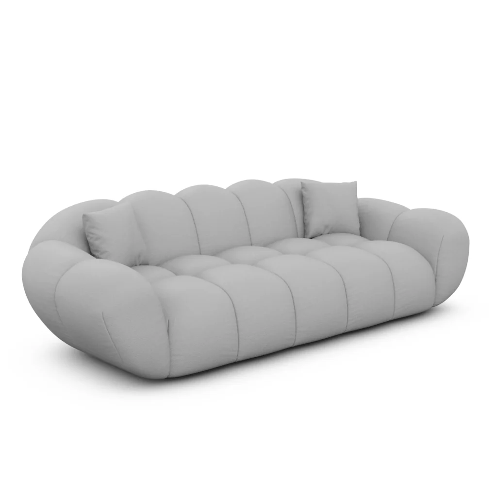 Echtleder 3-Sitzer Couch Liva