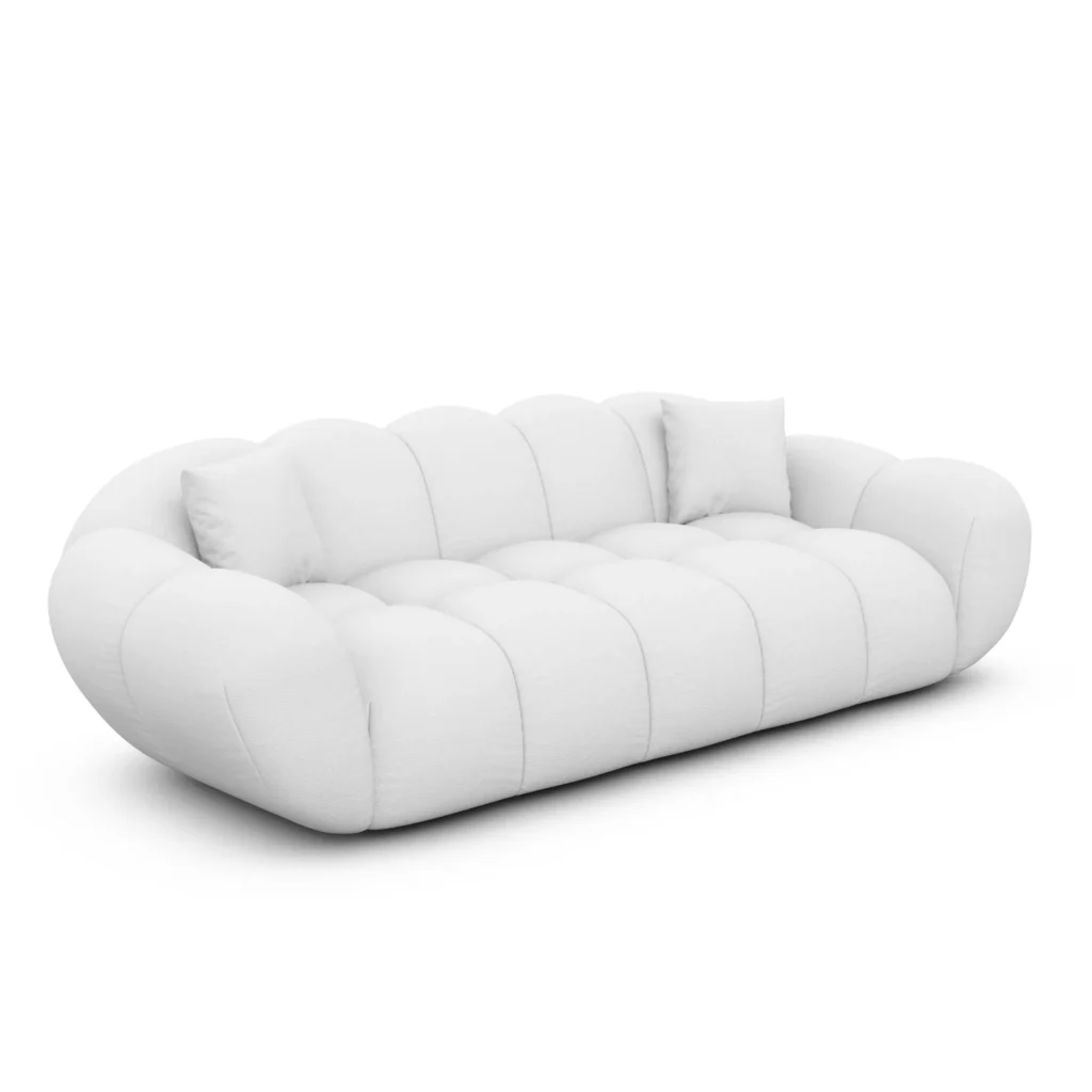 Echtleder 3-Sitzer Couch Liva