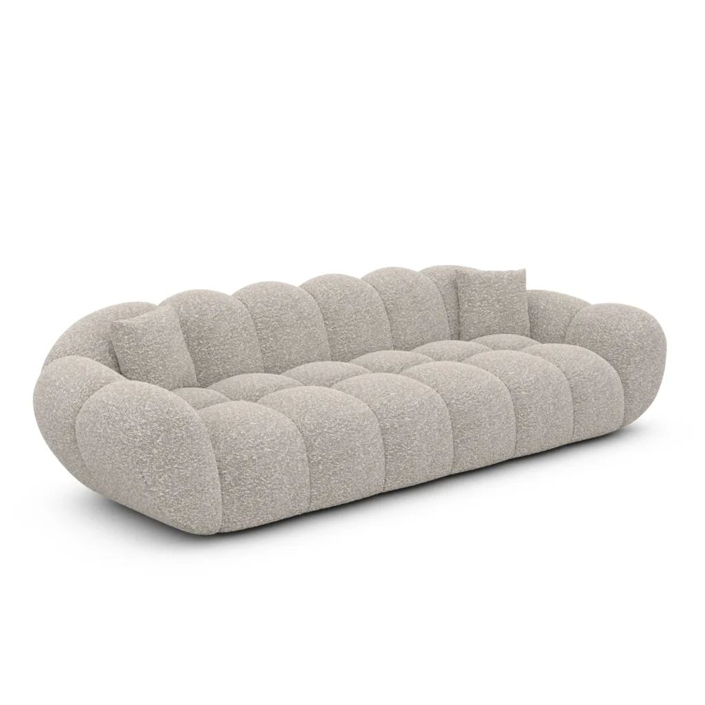 Bouclé 4-Sitzer Couch Liva
