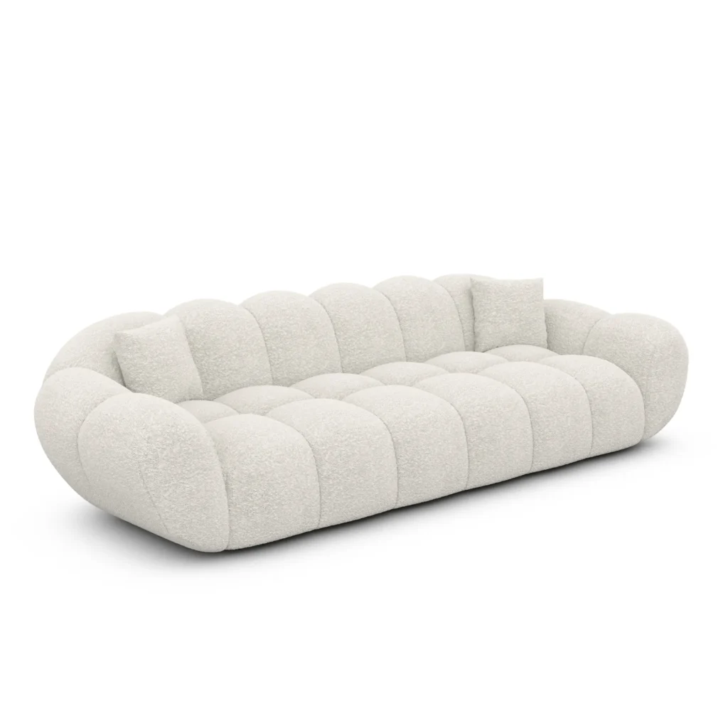 Bouclé 4-Sitzer Couch Liva