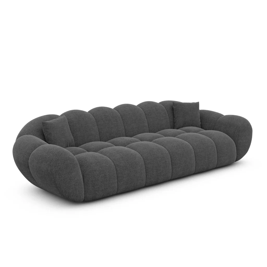 Strukturstoff 4-Sitzer Couch Liva
