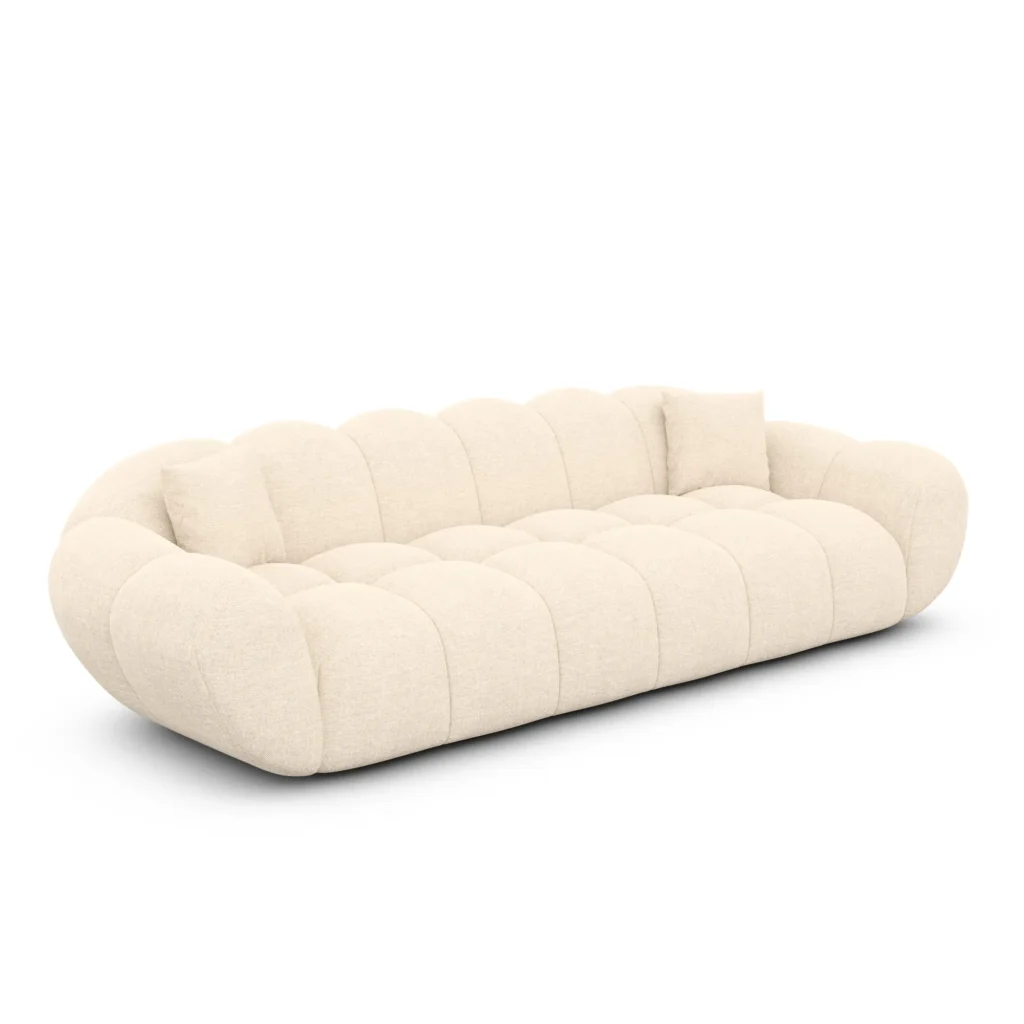 Strukturstoff 4-Sitzer Couch Liva