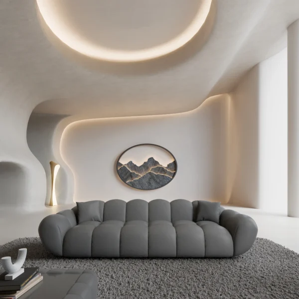 Kunstleder 4-Sitzer Couch Liva