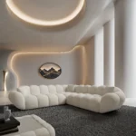 Bouclé Ecksofa Liva