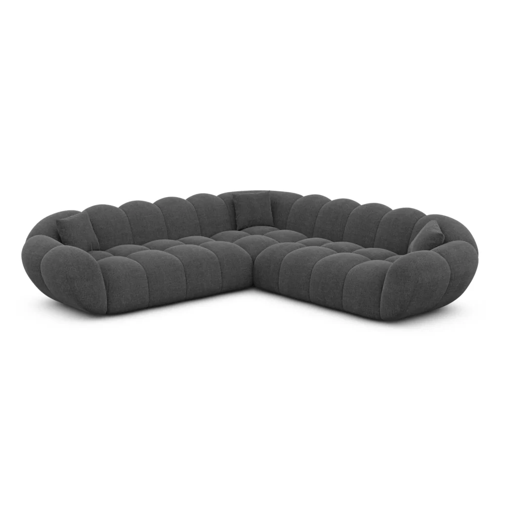 Strukturstoff Ecksofa Liva