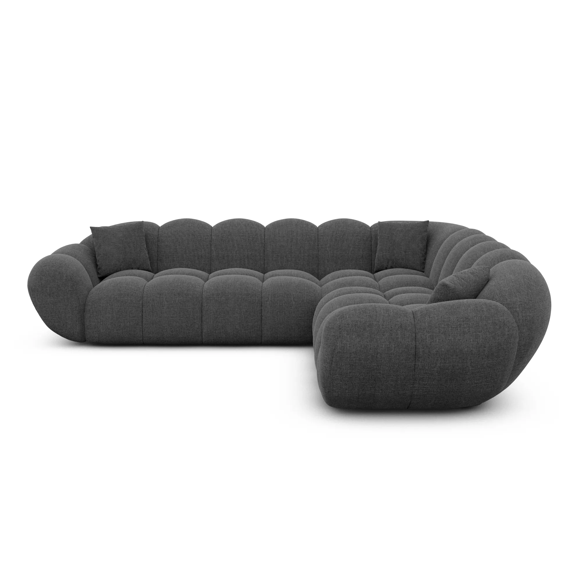 Strukturstoff Ecksofa Liva