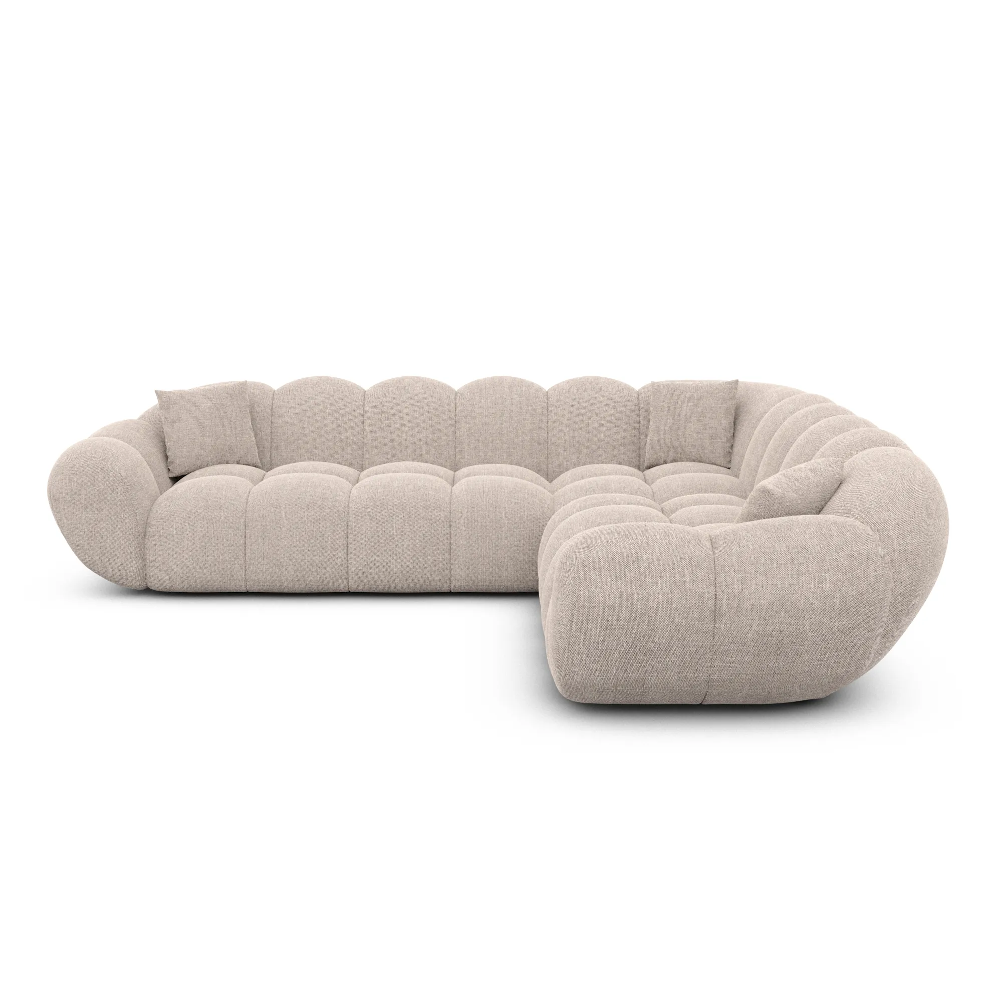 Strukturstoff Ecksofa Liva