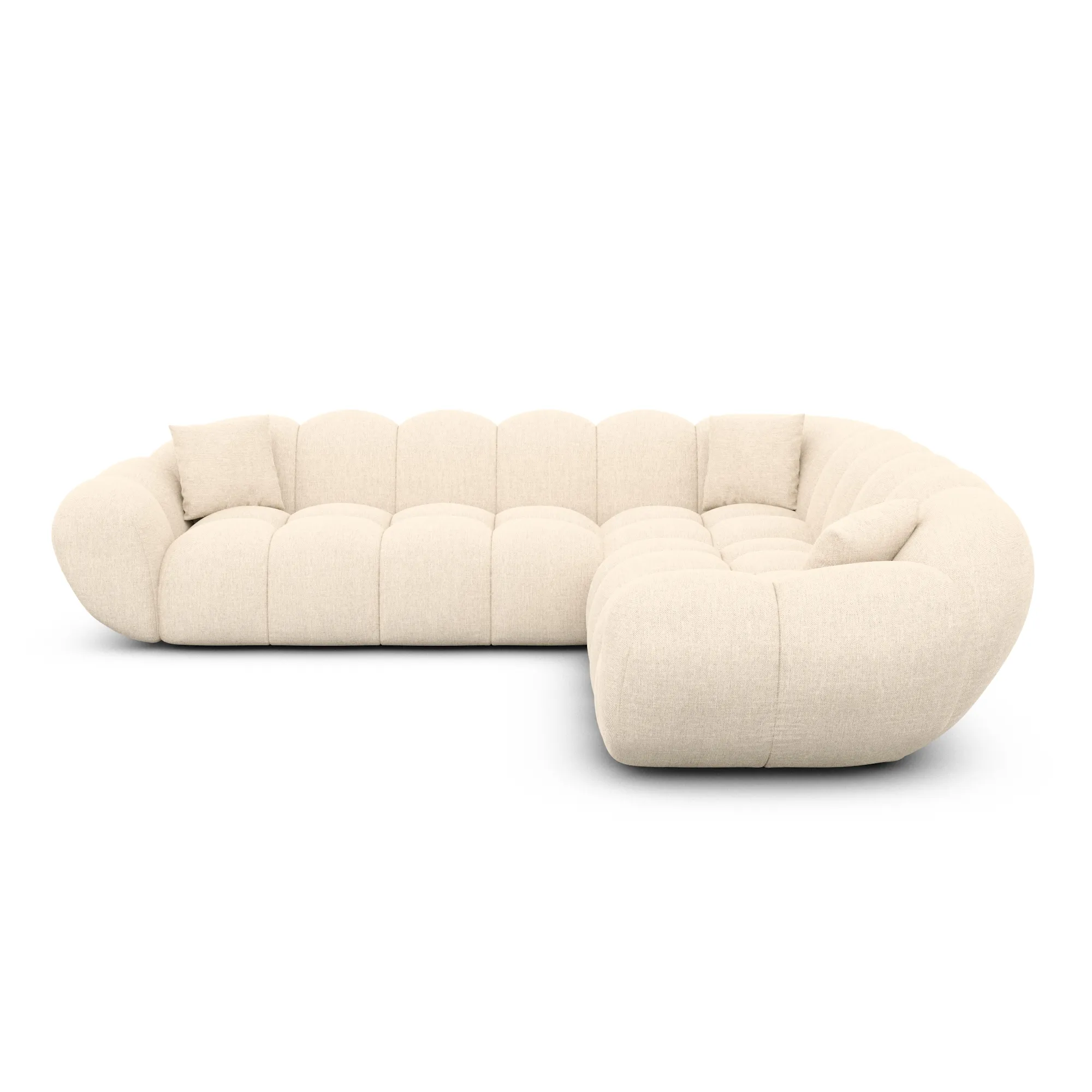 Strukturstoff Ecksofa Liva