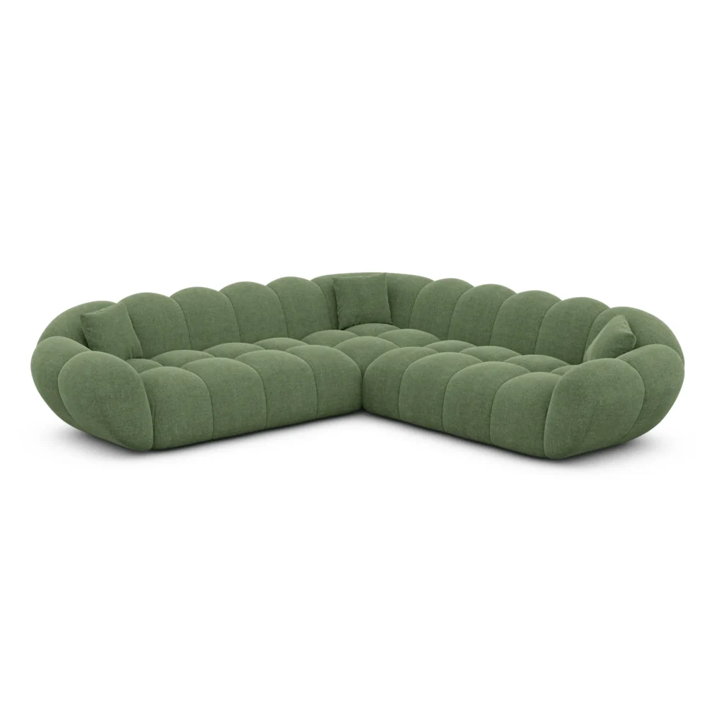 Strukturstoff Ecksofa Liva