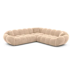 Samtstoff Ecksofa Liva