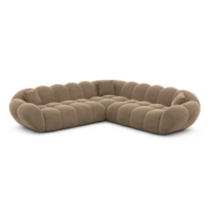 Samtstoff Ecksofa Liva