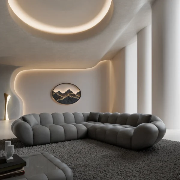 Echtleder Ecksofa Liva